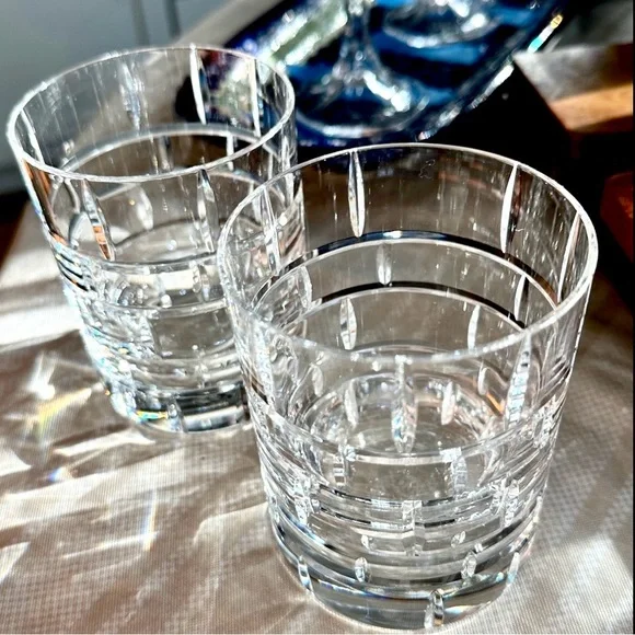 RARE 2 Baccarat Espalier Double Old Fashion Highball Crystal Glasses. - Picture 4 of 17